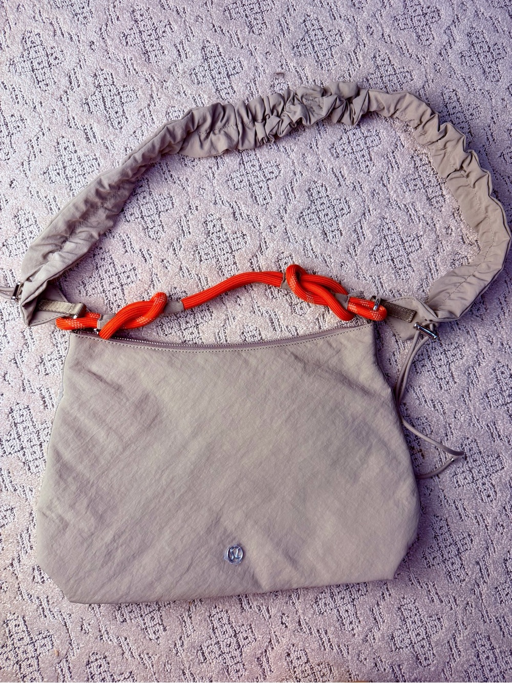 lululemon Nylon Shoulder Bag — Grey NWOT - Picture 2 of 7